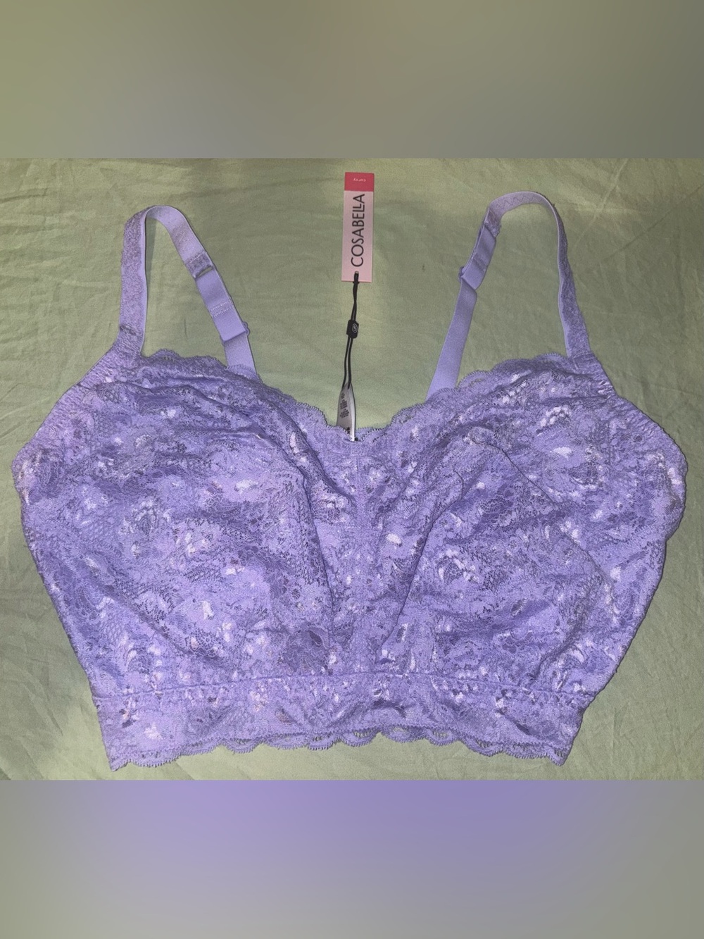 Cosabella Never Say Never Curvy Sweetie Soft Bra in Alpine Flower Size XL NWT